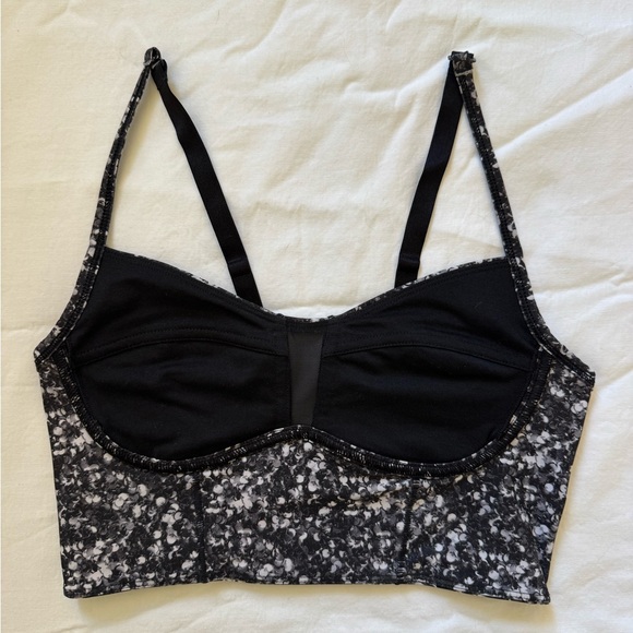 Lululemon core set bra- shimmy shimmy black white - Picture 4 of 4